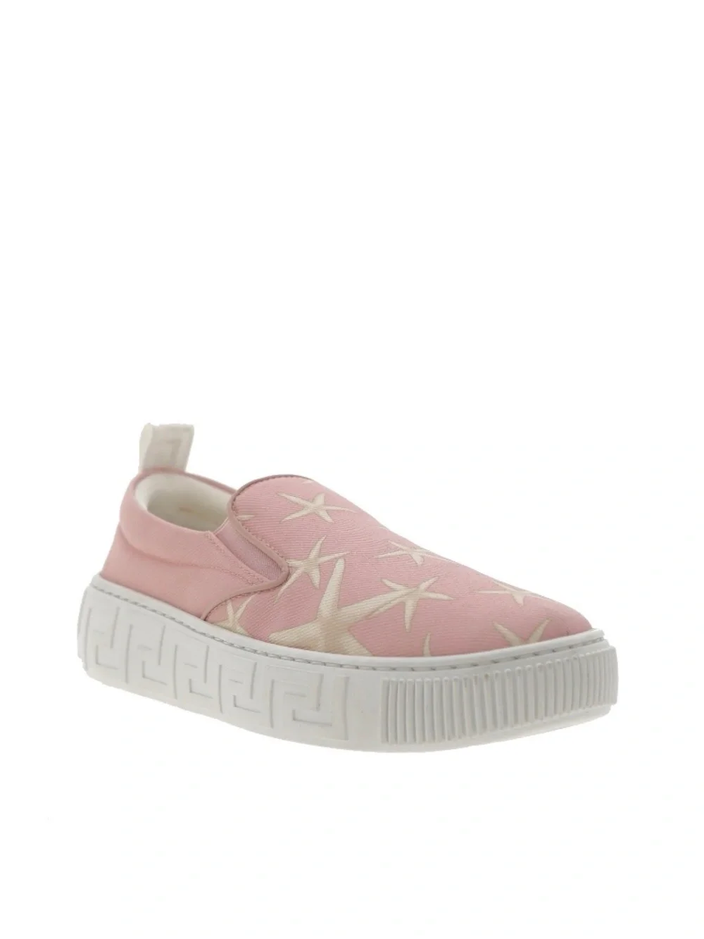 Versace Medusa Girl Sneakers Starfish Printed Canvas Size 33 / 1.5 US New